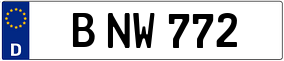 Trailer License Plate